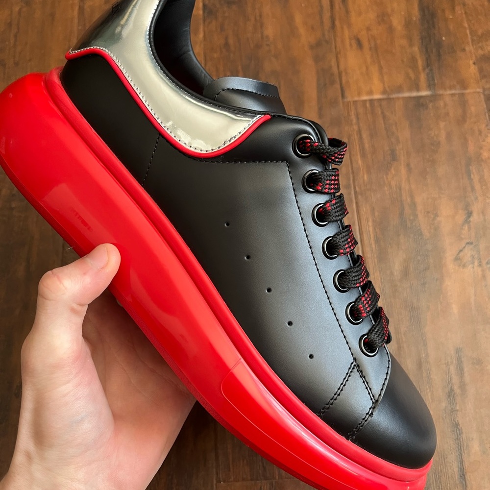 Alexander McQueen Oversized Sneaker Red Black Silver